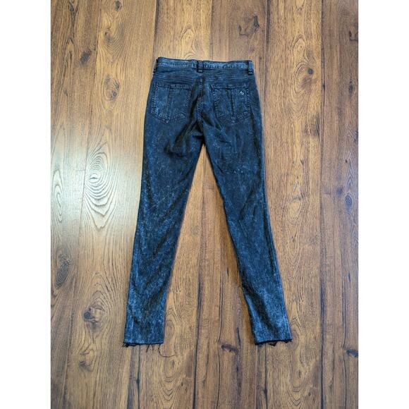 Rag & Bone Legging Acid Wash Rose Bowl Navy Size 25 - Picture 6 of 7